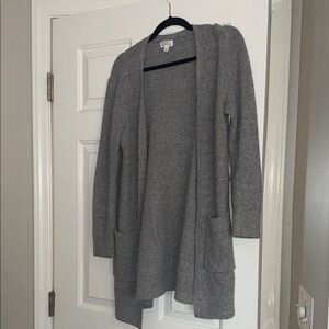 Market & Spruce Charcoal Open Cardigan